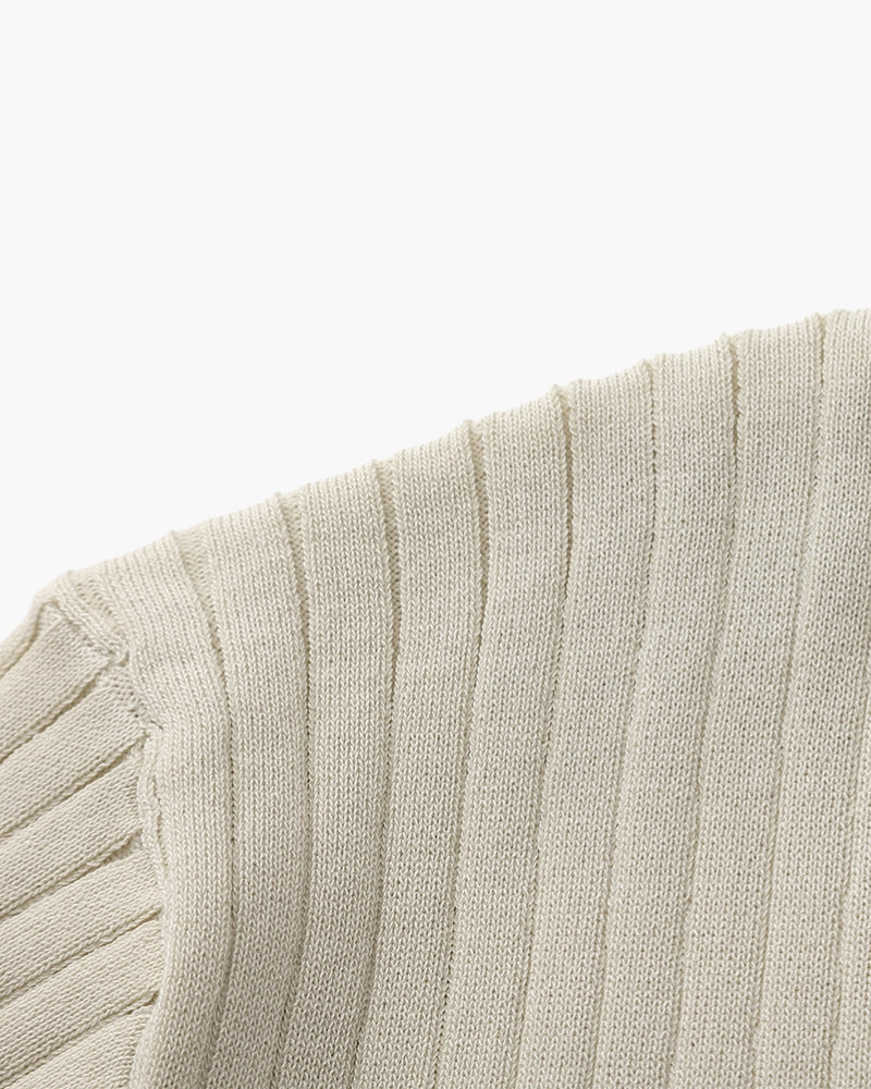 Polo de canalé premium